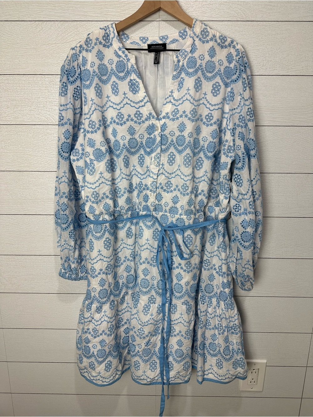 NWT Adrianna Papell Flounce Hem Short Dress 18W - Picture 9 of 13